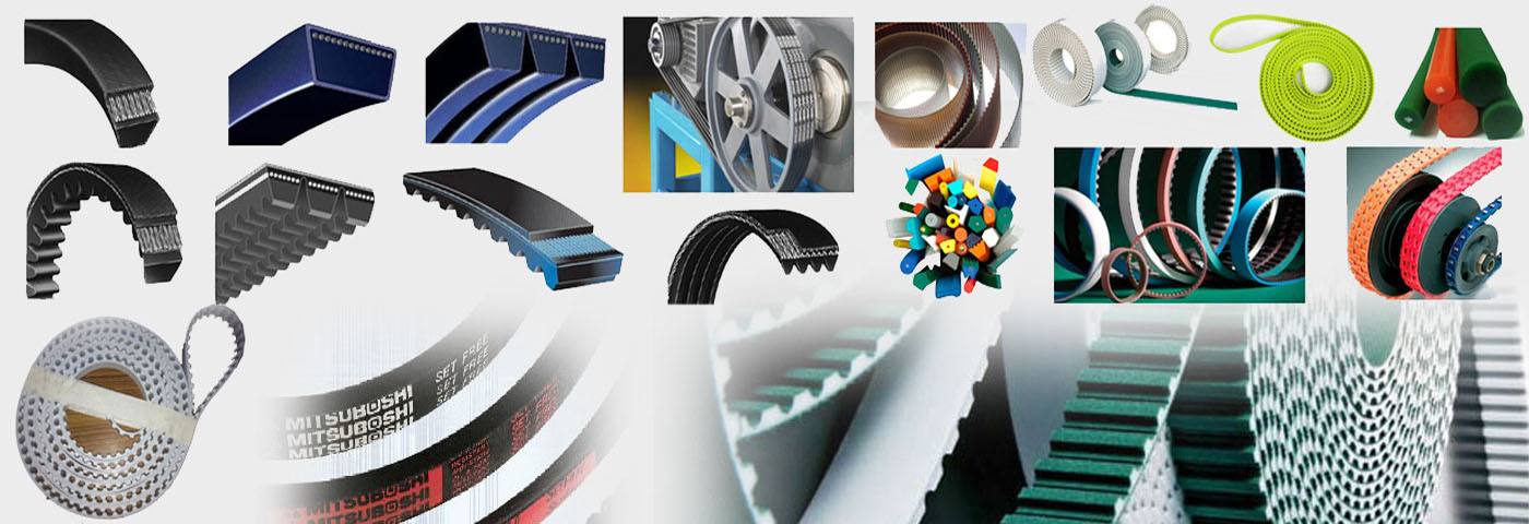 Industrial Belts, Conveyor Belts, Power Transmission Belts, Timing Belts, Open End Belt, Industrial Power Transmission Systems, Polyurethane Wire Reinforced Timing Belts, Mifdel Belts, Montflex Belts, Dealers, India